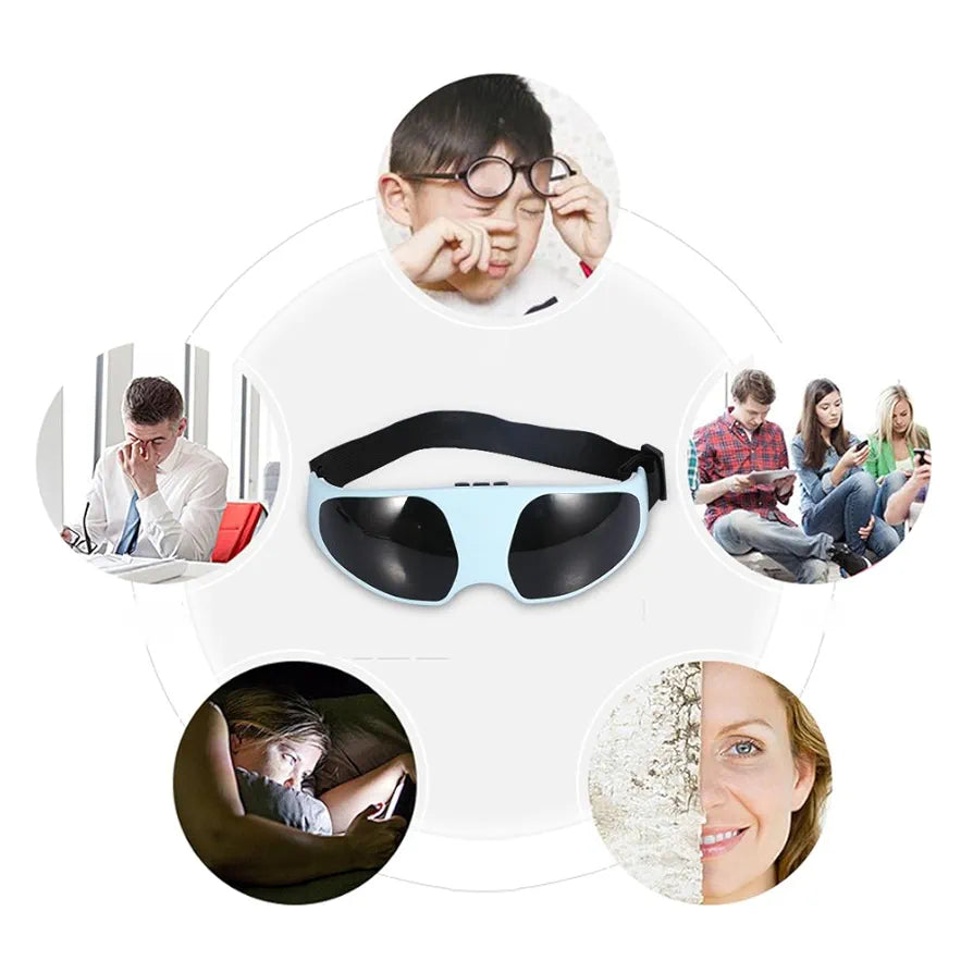 Portable Electric Eye Care Massager Electric Relieve Fatigue Healthy Migraine Mask