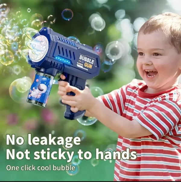 Electric Bubble Gun with LED Lights