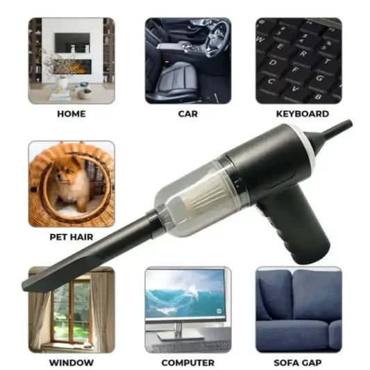 3 In 1 Portable Vacuum Cleaner- Durable Wireless Vacuum -Vehicle Interior Cleaner
