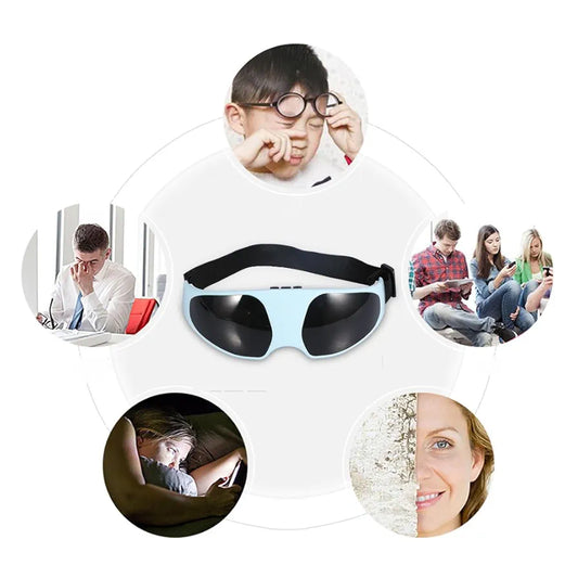 Portable Electric Eye Care Massager Electric Relieve Fatigue Healthy Migraine Mask
